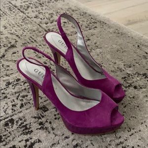 Guess Platform Peep Toe Heels